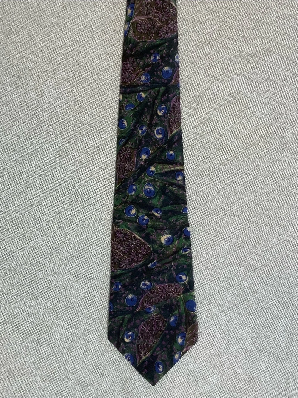 Greenbrier Resort Silk Tie Peacock Feather Springhouse Logo Custom Shop USA